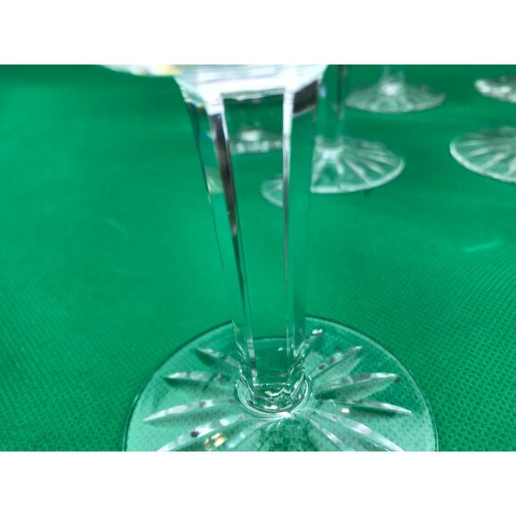 8 Waterford Crystal Lismore Claret Wine Glasses 5.8 Inches Tall Holds 4.5 Ounces - Picture 4 of 7